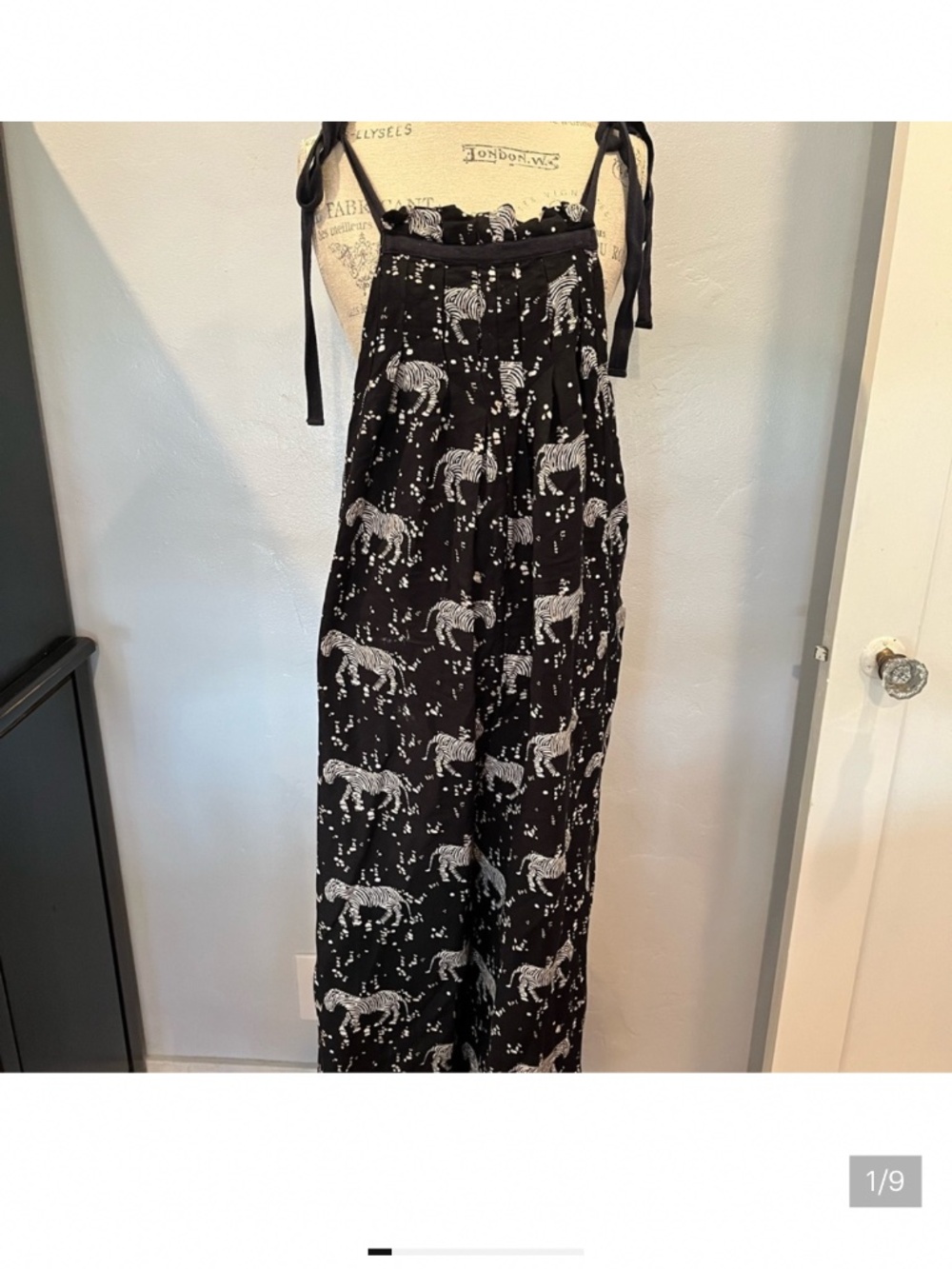 Free People Zebra Print Jumpsuit